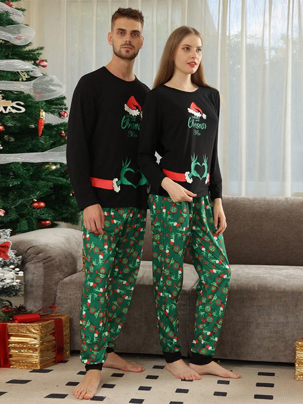 Grinchy Gatherings-Family Matching Christmas Pajamas Sale price