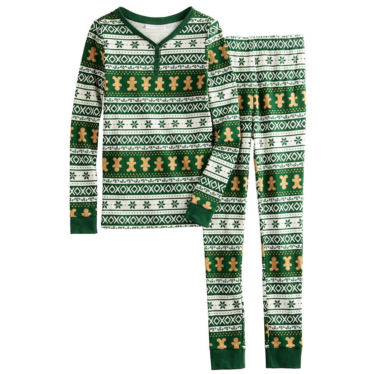 Gingerbread Joy-Family Matching Christmas Onesie Pajamas