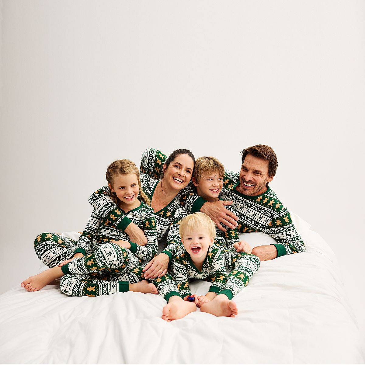 Gingerbread Joy-Family Matching Christmas Onesie Pajamas